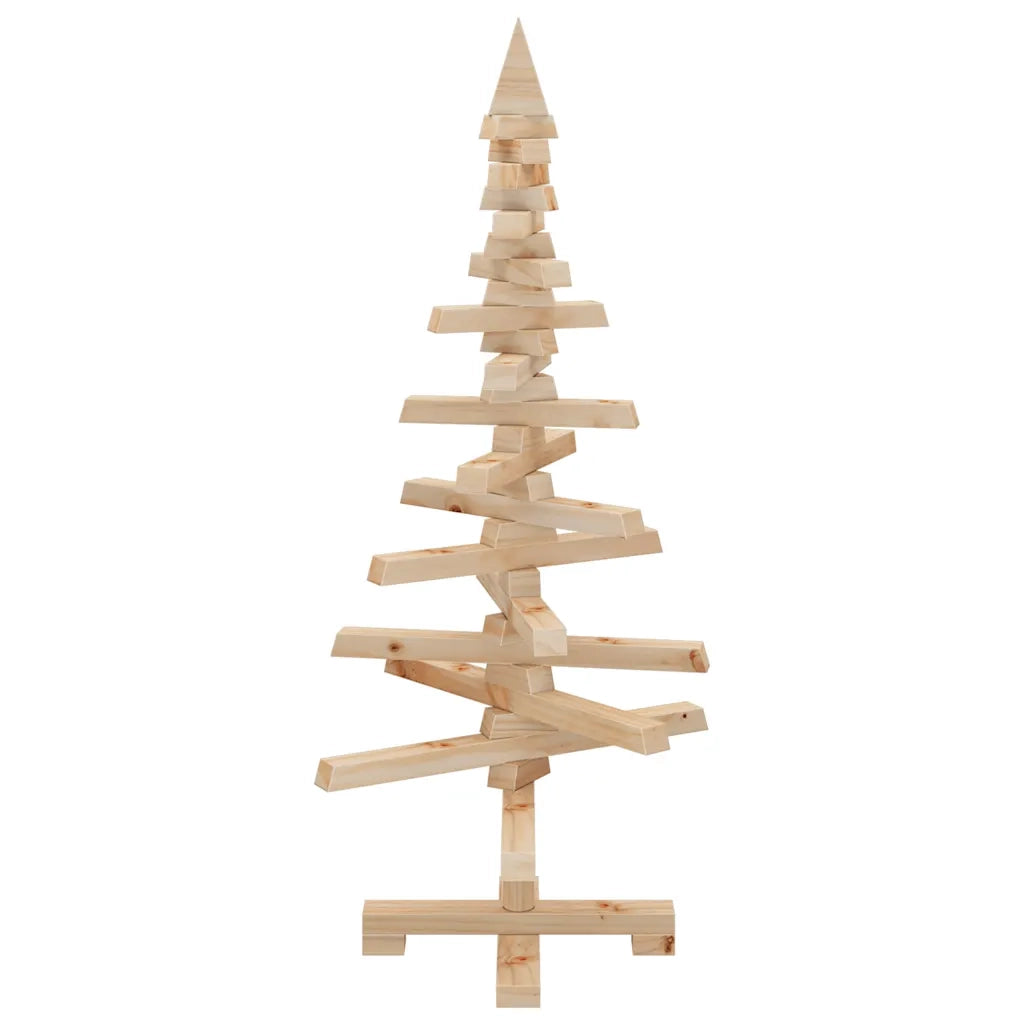 | Albero di Natale in legno | naturale 90 cm Legno di pino massello