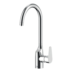 Rubinetto Lavello con Filtro Acqua | Beccuccio a U 360°, Cromato o Nero, Acqua Filtrata Direttamente dal Rubinetto