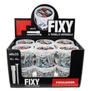 ESPOSITORE TASSELLI NYLON 'FIXY' 12 secchielli da 40 pezzi  - FRIULSIDER