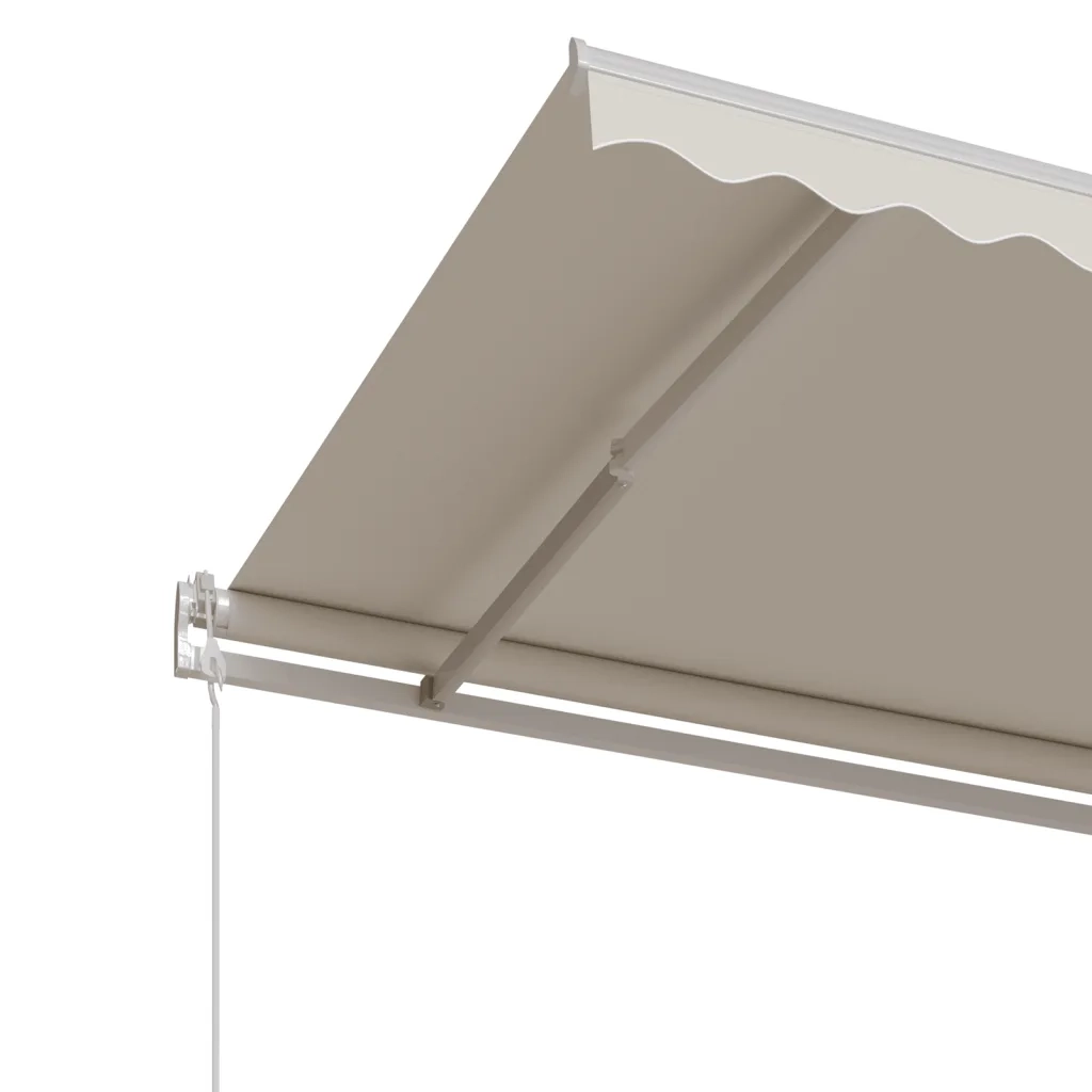 Tenda da Sole Retrattile Automatica 350x250 cm Crema cod mxl 58152