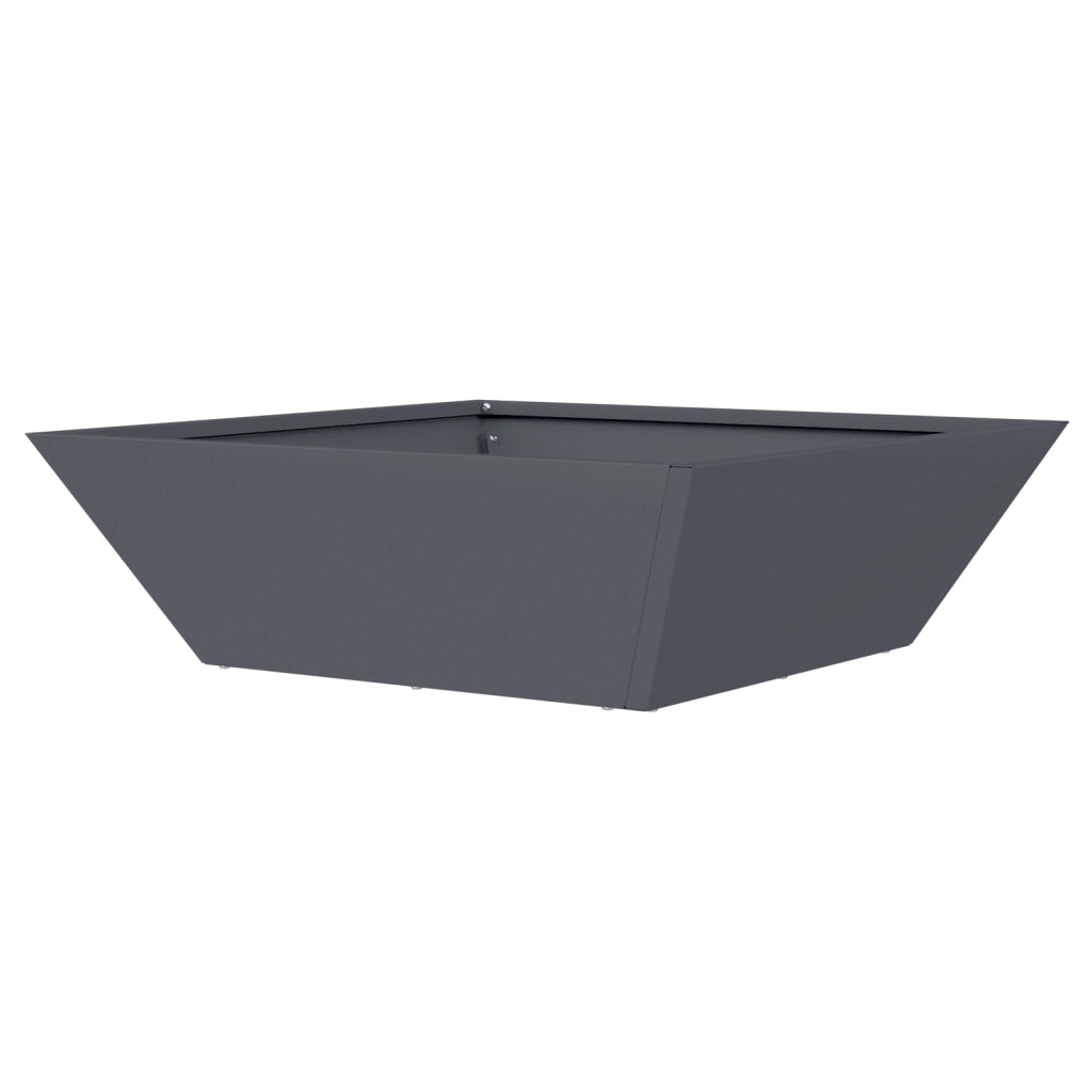 Set di Fioriere in Plastica Antracite Plastica 50 x 50 x 15 cm