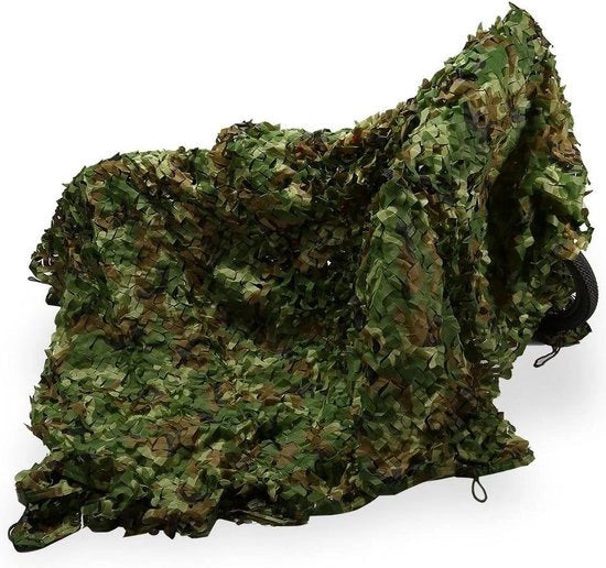 Rete Mimetica 15 x 7 m - Tela Rete da Caccia con Camouflage Oxford - per Caccia, Campeggio e Giocattolo per Bambini.