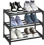 Sostegno per scarpe a 3 livelli per ingressi, corridoi e armadi - piccolo, stretto e leggero con organizzatore di archiviazione
