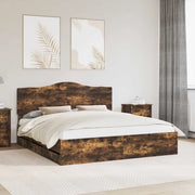 Struttura del letto Quercia Affumicata 200 x 200 cm 3413384