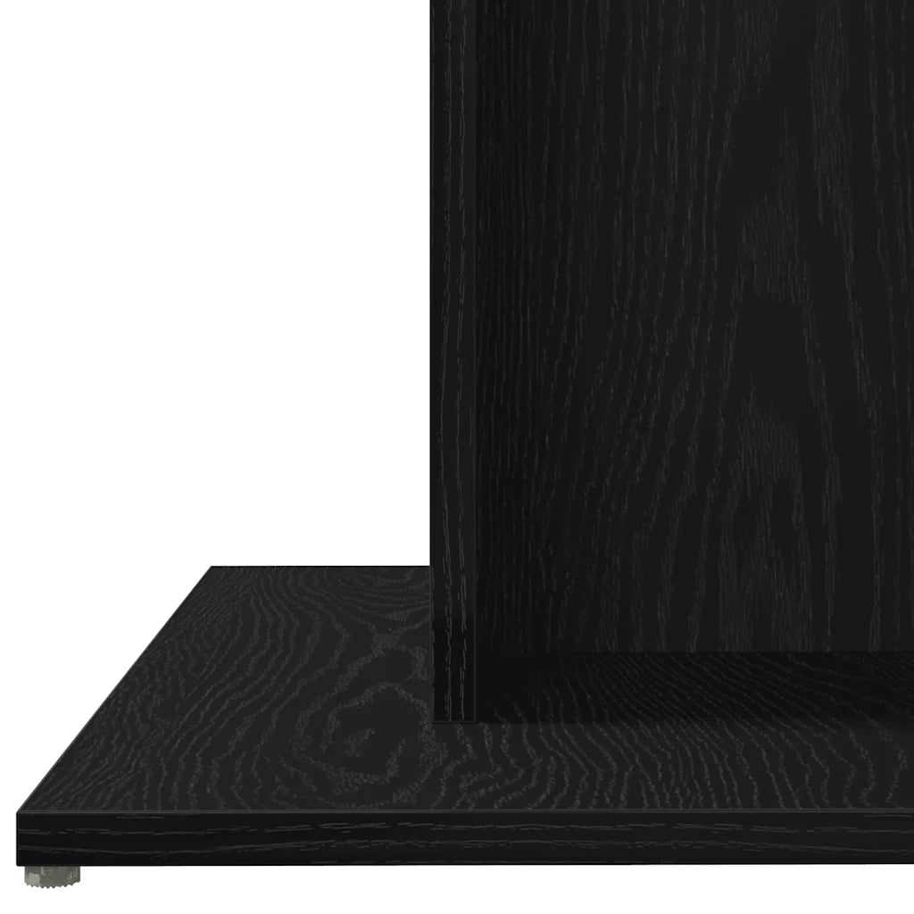 Tavolo da Pranzo Rovere Nero 80x80x75 cm Legno Multistrato