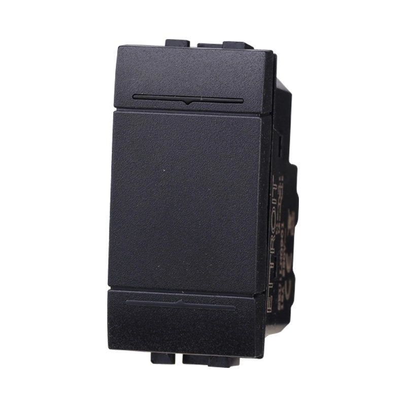 Interruttore 1P 16A Unipolare Colore Nero Compatibile Con Bticino Living International