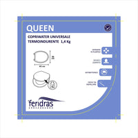 Copriwater universale in polipropilene bianco antibatterico 1,4 kg