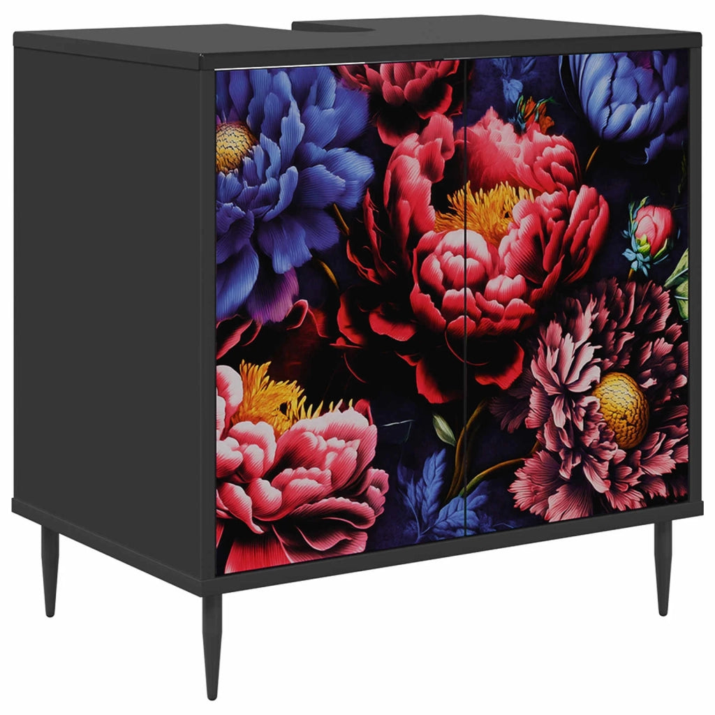 Mobile da Bagno KIEL Rovere Nero 60 x 40 x 61 cm 8007423