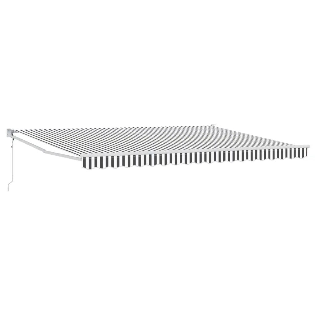 Tettuccio Elettrico Retrattile Antracite e Bianco 4 x 2 m 3419006