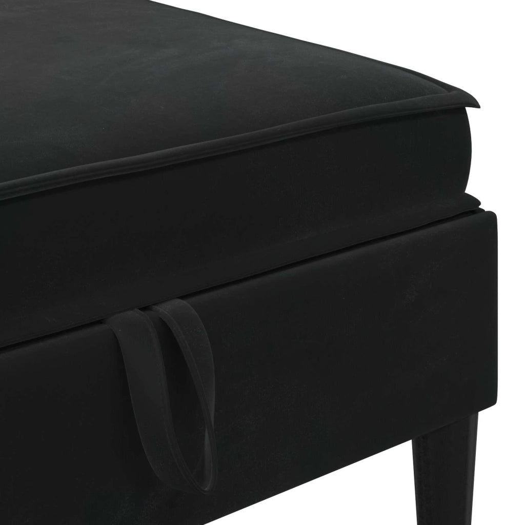 Set di mobili per il soggiorno con cuscino 6 pcs Nero Velluto