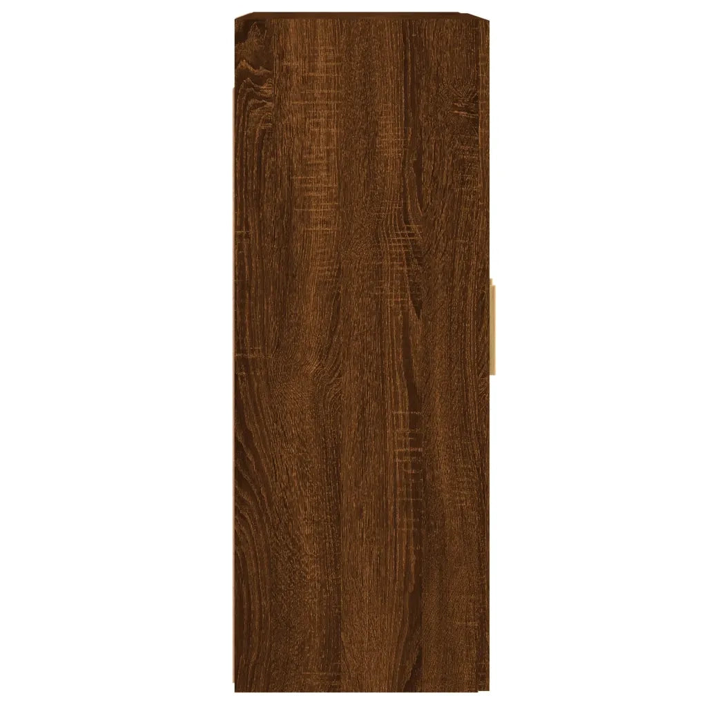 Armadietti a Parete 2 pz Rovere Marrone in Legno Multistrato 3197904