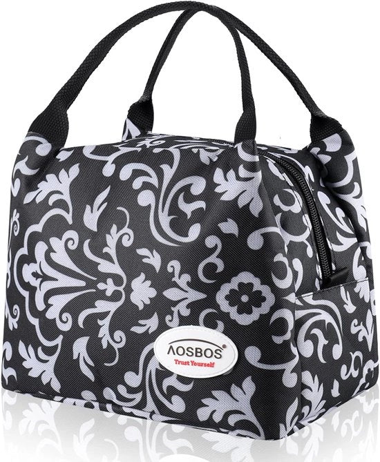 Mini portatile per picnic, isolata, 8,5 l, con chiusura a cerniera, per trasporto e conservazione a temperatura ambiente
