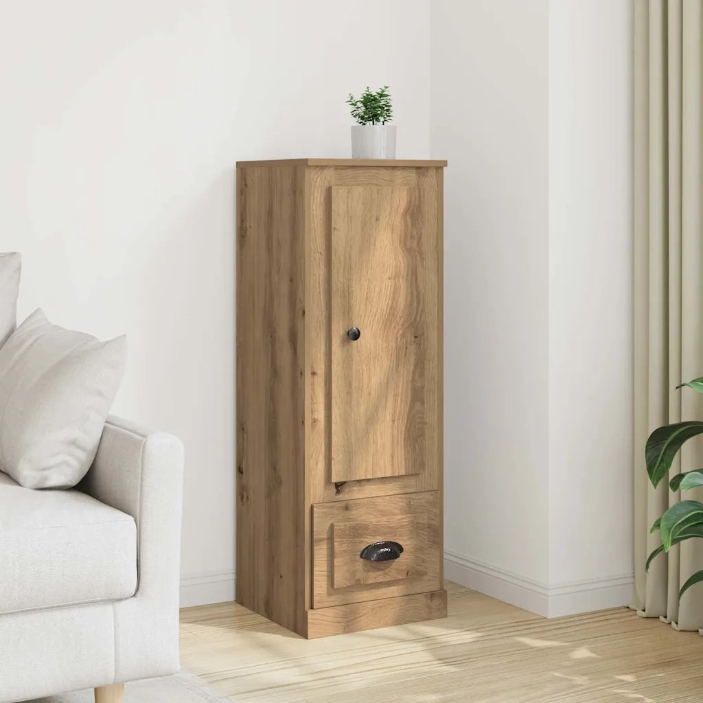 Credenza Rovere Artigianale 36x35,5x103,5 cm Legno Multistrato
