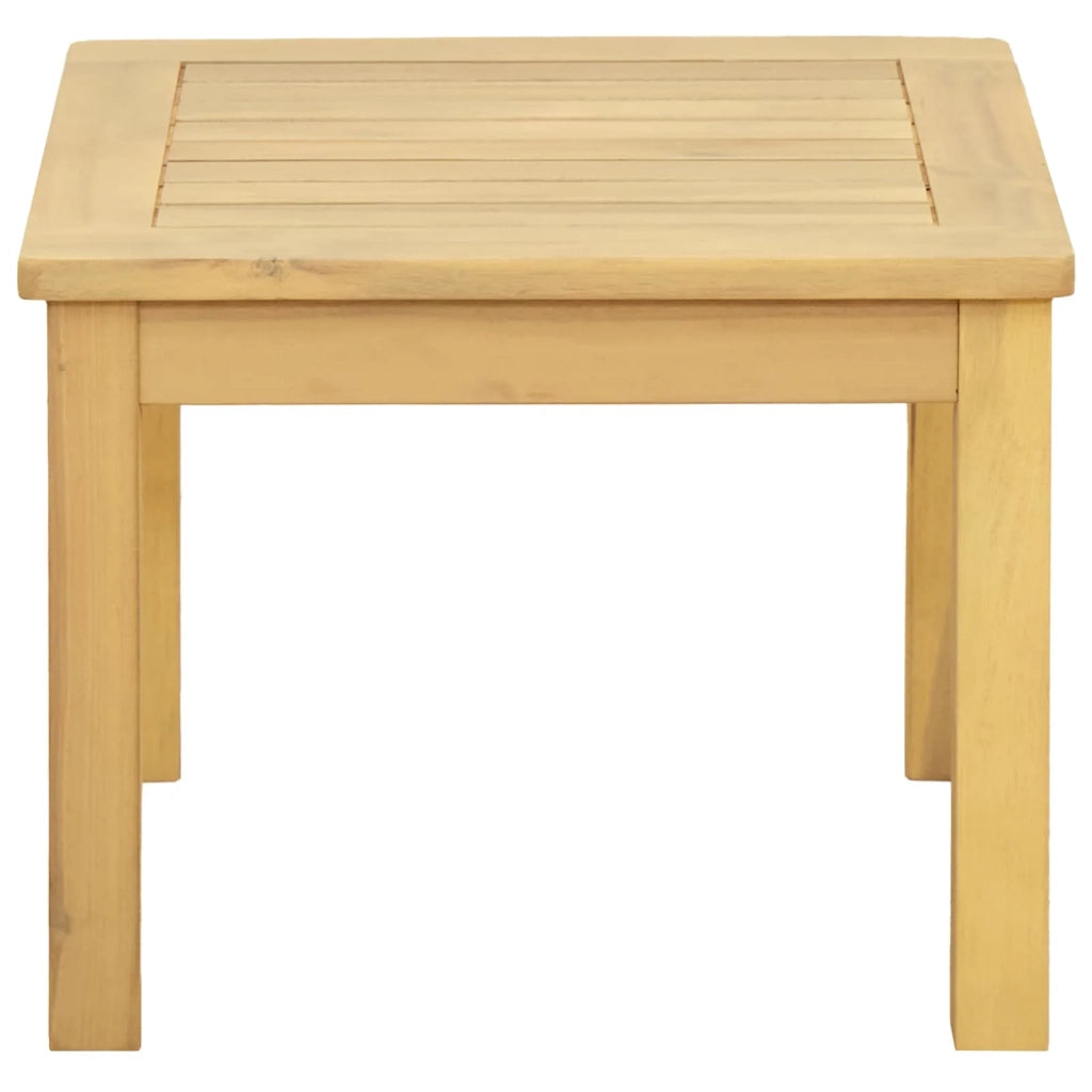 Tavolino da salotto Acacia chiaro 45 x 45 x 36 cm