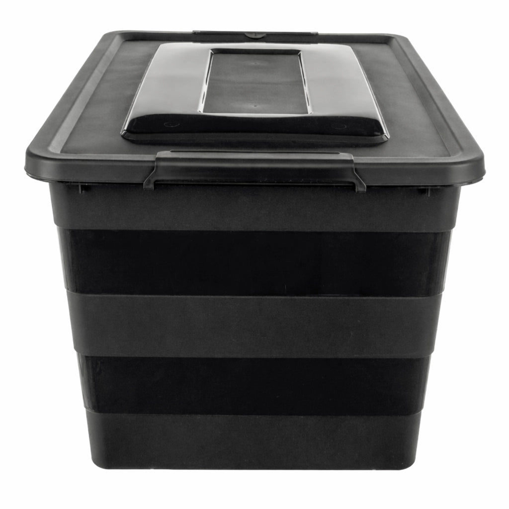 Organizzatore per giocattoli in plastica KADAX da 55 litri con coperchio