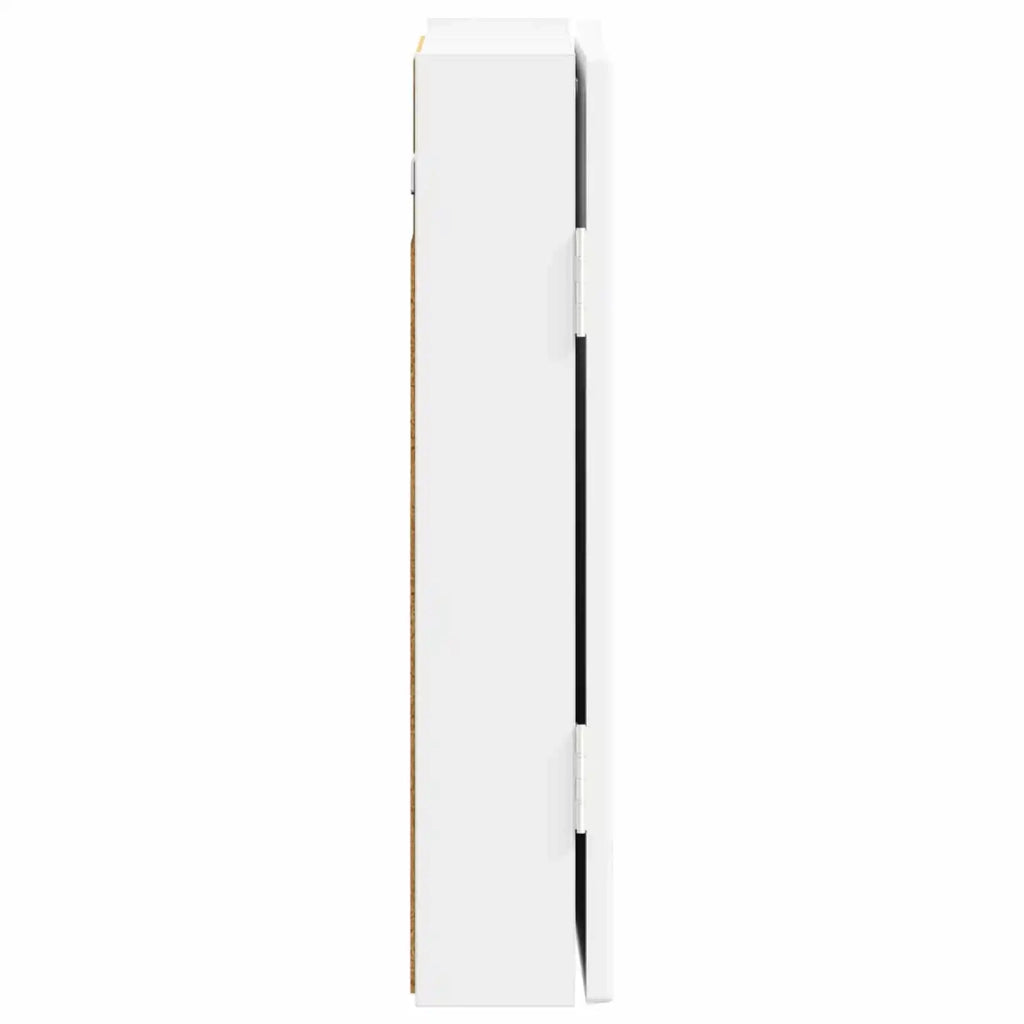 Armadio per Dartboard ARNHEM Bianco Lucido Legno ingegnerizzato 896669