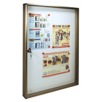 BACHECA PORTA AVVISI MAGNETICA BRONZATA TRIMEC  550x50x730h