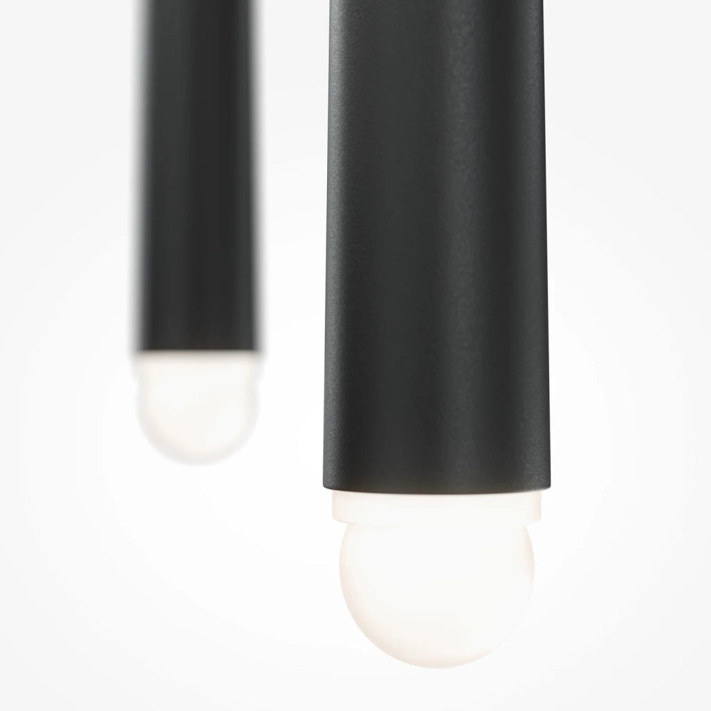 Maytoni Lampadario moderno Cascade 1 luce LED integrato nero alluminio