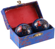 Palline di Baoding - 2 pezzi - Palline per ridurre lo stress - Palline da massaggi per le mani - Esercizi per le mani - Nero - 4,5 cm di diametro - Palline da stress