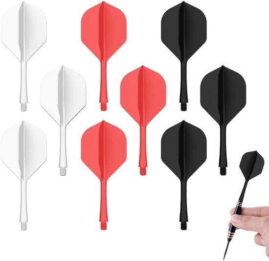 Set di Vele per Dardos da 9 - Vele per Dardi K Flex - Lunghezza dei Cunei 70 mm - Accessori per Dardi - Migliorata Stabilità - Controllo Perfetto - Dardi per Dardobowling