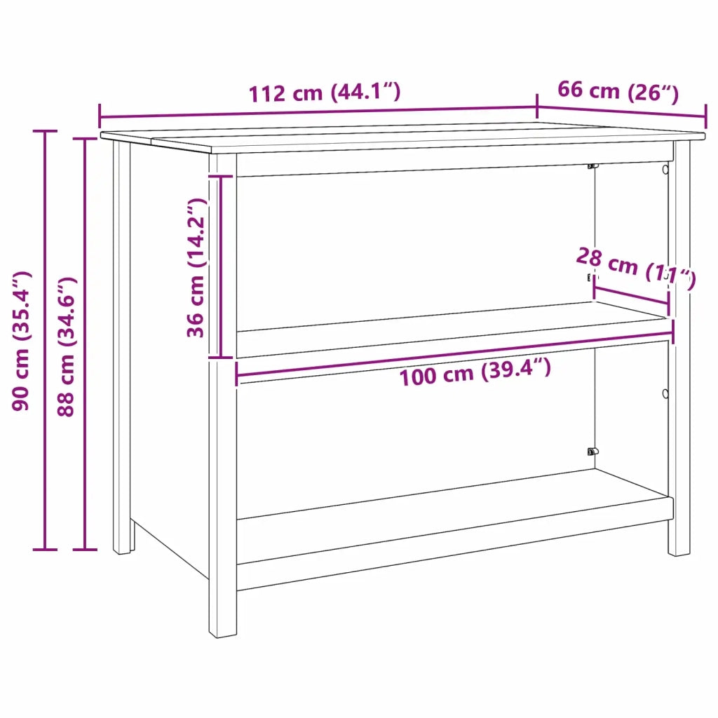 Isle Cucina HILL Bianco 112 x 66 x 90 cm CFW2570277