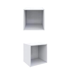 CUBO MENSOLA DA PARETE MURO CM. 35X35X29 MODERNO SCANDI UFFICIO CAMERA
