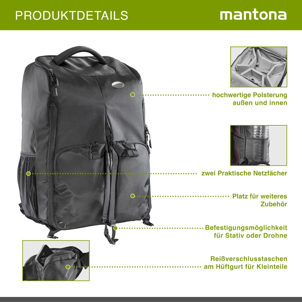 Mantona Zaino per drone e fotocamera universale