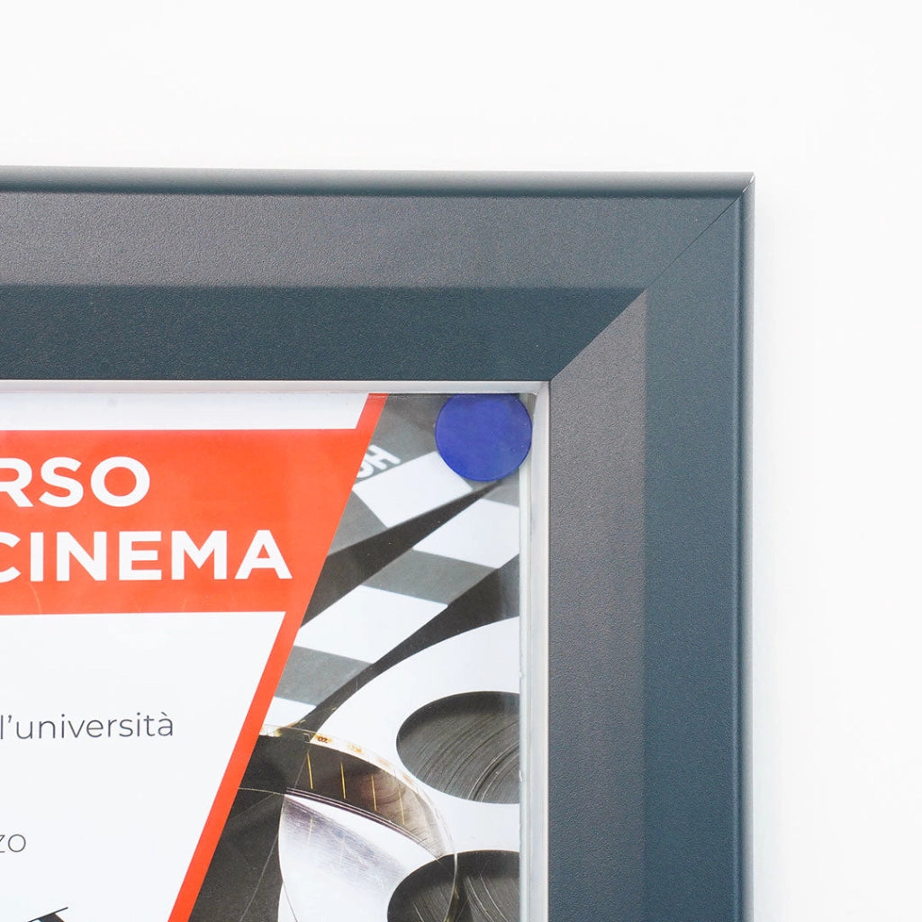 Bacheca da Esterno con Apertura a Ribalta 212,5x106,7x4,7 cm in Alluminio con Led Grigio Antracite
