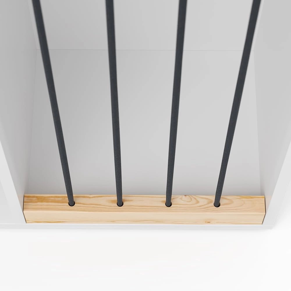 Libreria bambini Marvin, Bianco, 72 x 143 cm, adatto per riporre giocattoli e libri