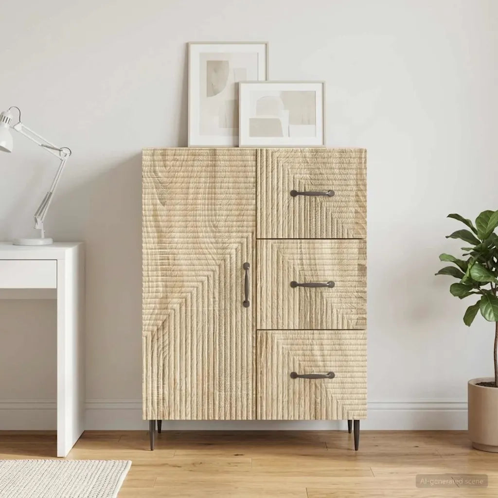 Credenza Rovere Sonoma 66 x 34,5 x 89,5 cm Legno ingegnerizzato 894857