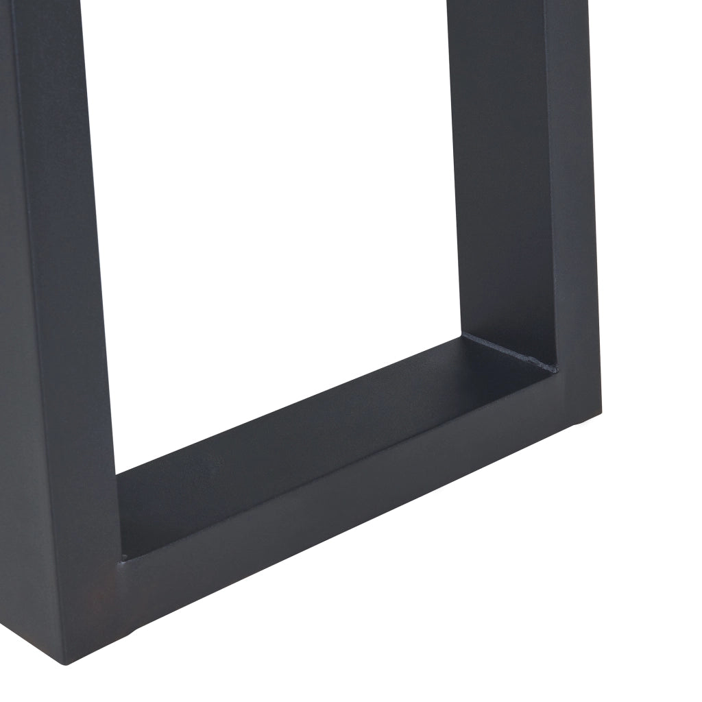 Set Lülsfeld di 2 Gambe Quadrate per Mobili 'Fai da Te' in Acciaio (AxL) 40 x 43 cm - Nero [en.casa]
