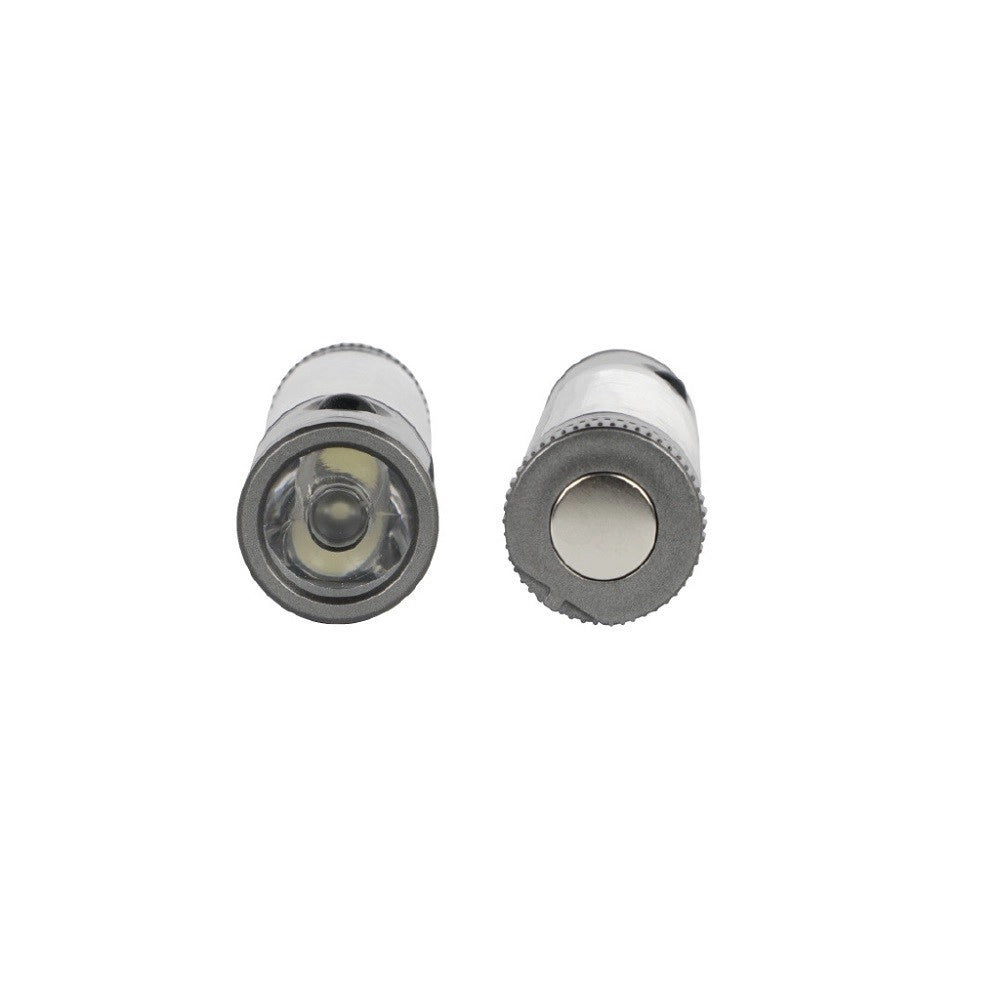 Trade Shop - Mini Torcia Led Cob Da Lavoro Doppia Emissione Luce Tascabile Escursioni Dt-2033 -