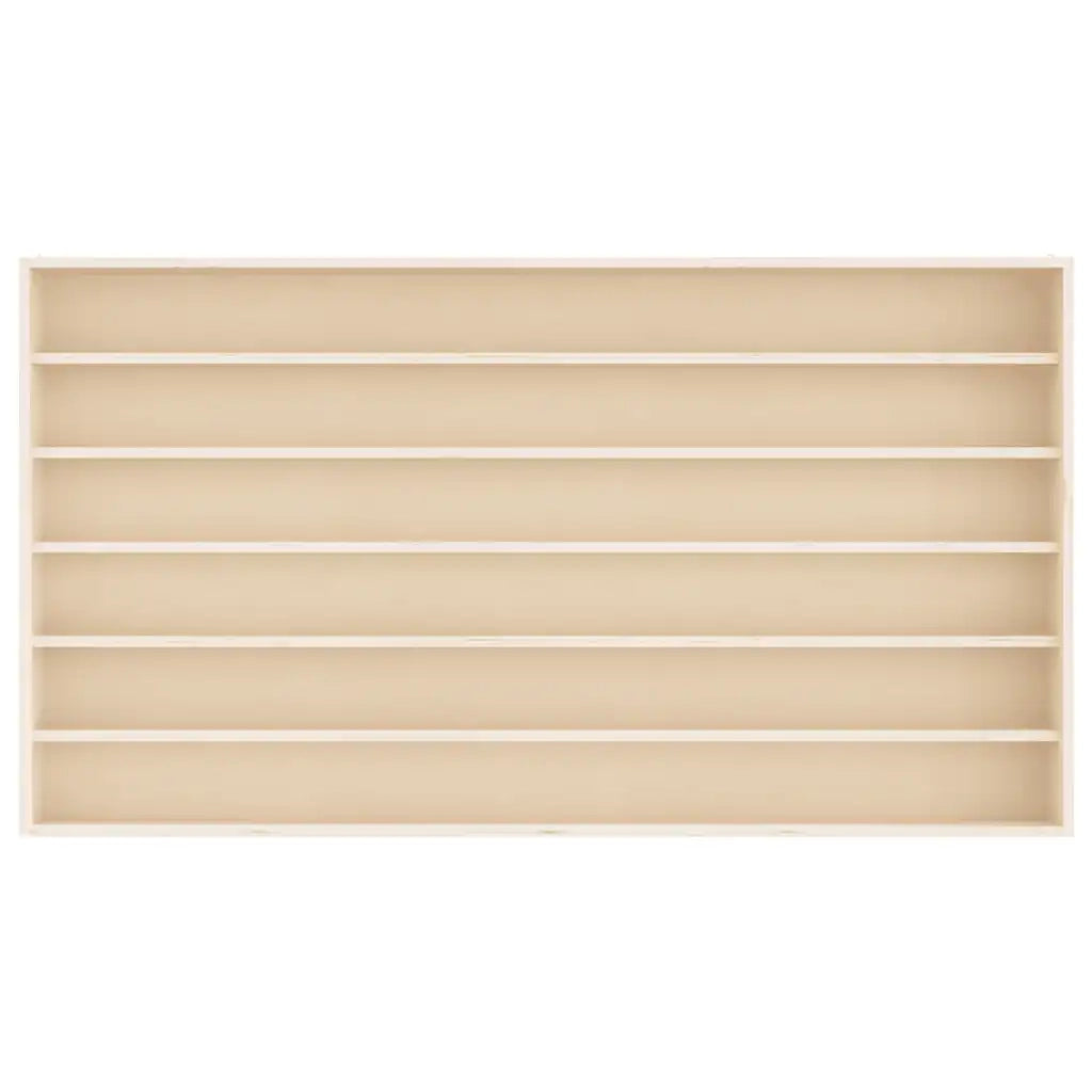 Teca da Collezione in Legno con 6 Ripiani 80x8,5x55 cm