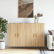 Armadietti a Parete 2 pz Rovere Sonoma in Legno Multistrato 3197875