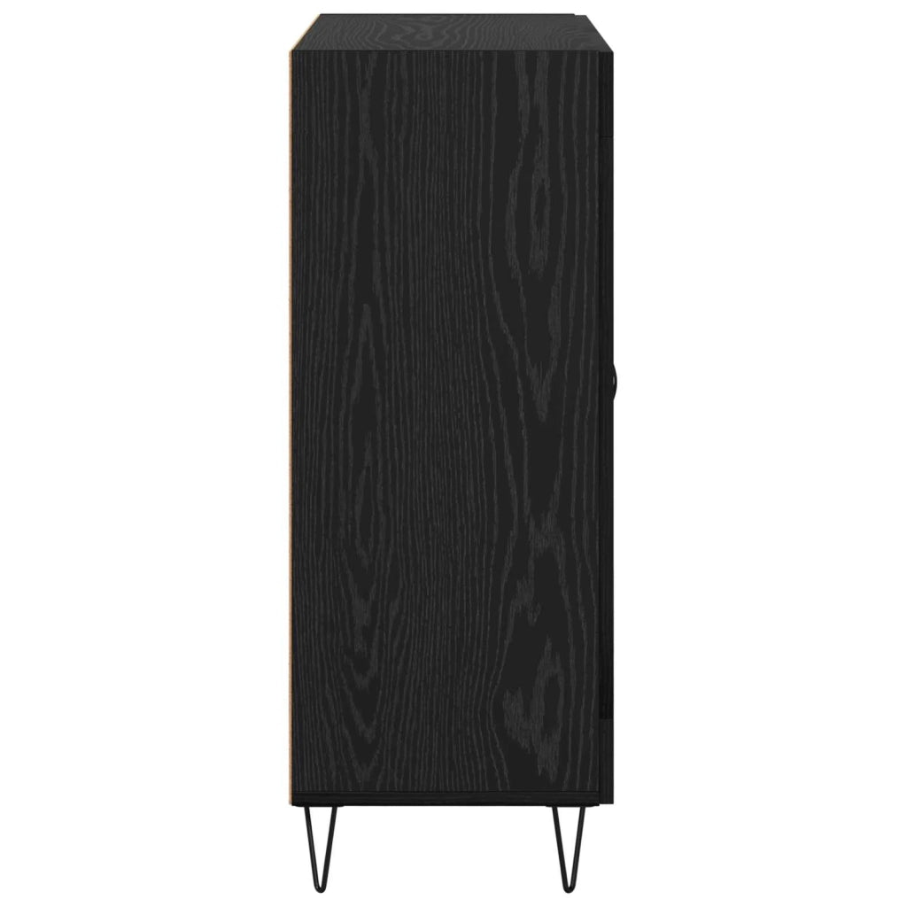 Credenza Rovere Nero 69,5 x 34 x 90 cm Legno ingegnerizzato