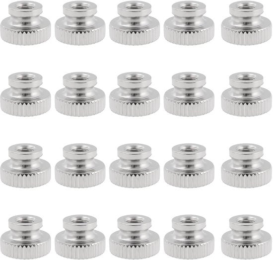 Viti a grilletto M4 - 80 pezzi - Alta qualità acciaio inossidabile - Rivestito di nichel - Antiscivolo - Per stampanti 3D - Resistente alla corrosione - Viti a grilletto