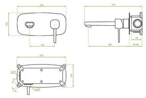 Miscelatore lavabo a incasso oro spazzolato – elegante, funzionale e moderna