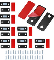 Magnetometalli 8 pezzi - Design ultradiscreto - Acciaio inossidabile - Magneetti autoadesivi - Forza magnetica intensa - Installazione semplice - Chiusura porte