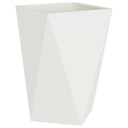 Fioriera | Cassetta per fiori | Vaso Bianco 50 x 50 x 75 cm Acciaio