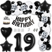 Kit per palloni - 32 IN pallone a strisce numerate - 18 pollici pallone a strisce - 12 pollici pallone a gomma - decorazione per torta - palloni riutilizzabili - palloni per festa