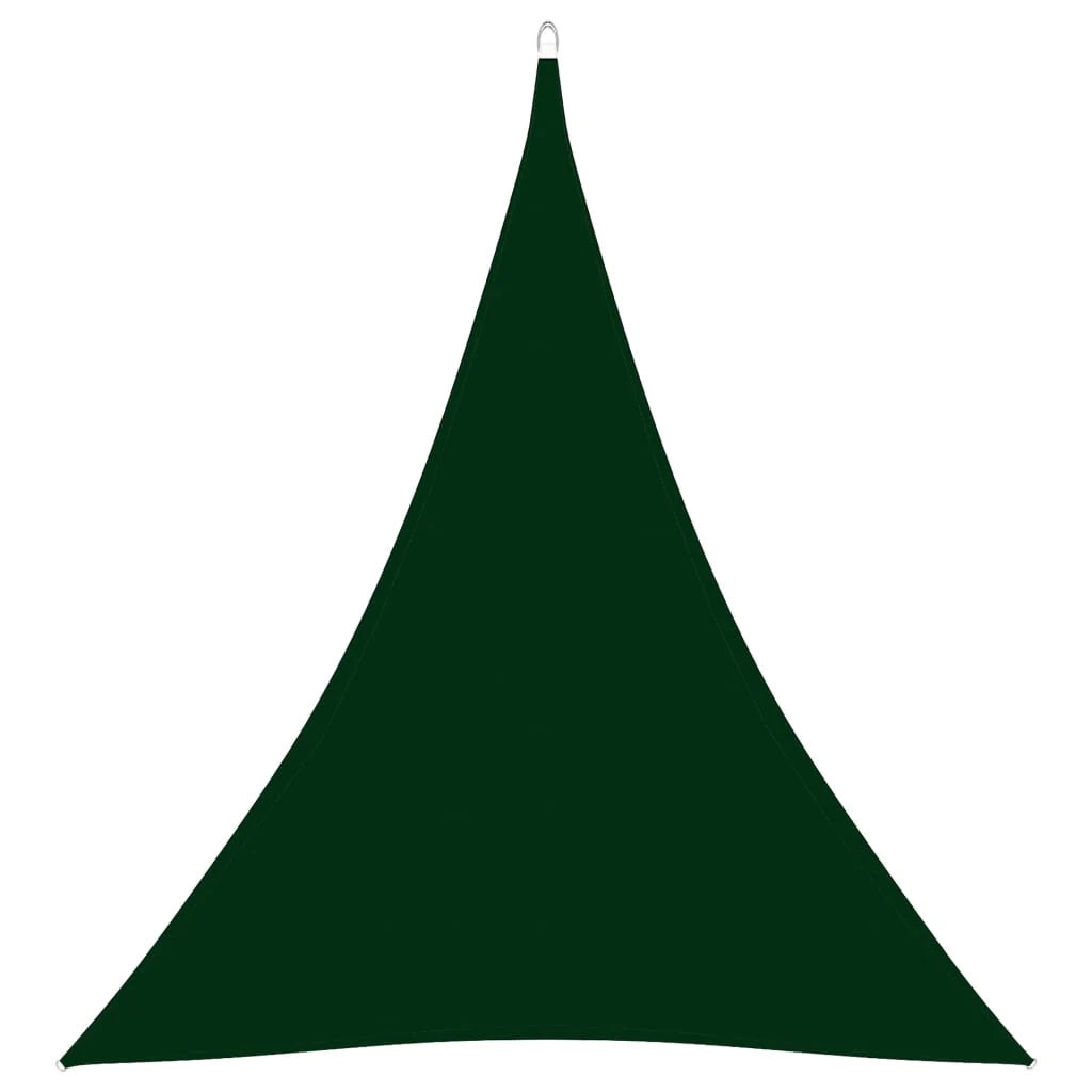 Vela parasole triangolare in tessuto Oxford 5 x 6 x 6 m verde scuro 02_0009933