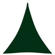 Vela parasole triangolare in tessuto Oxford 5 x 6 x 6 m verde scuro 02_0009933