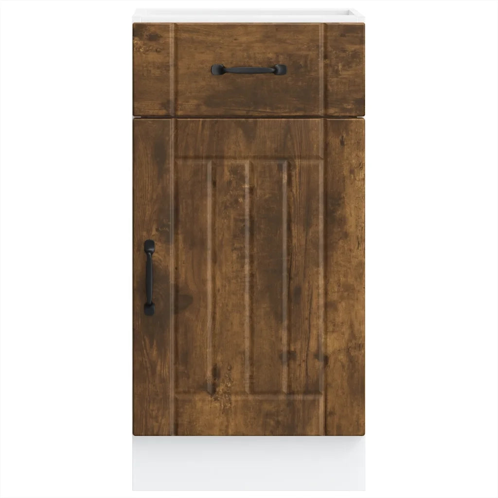 Base da Cucina Lucca Rovere Fumo in Legno Multistrato 853712