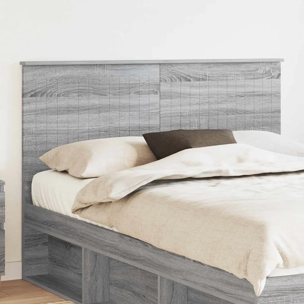Testiera-Testata-Testiera Decorativa Grigio Sonoma 140 cm Legno multistrato 104445