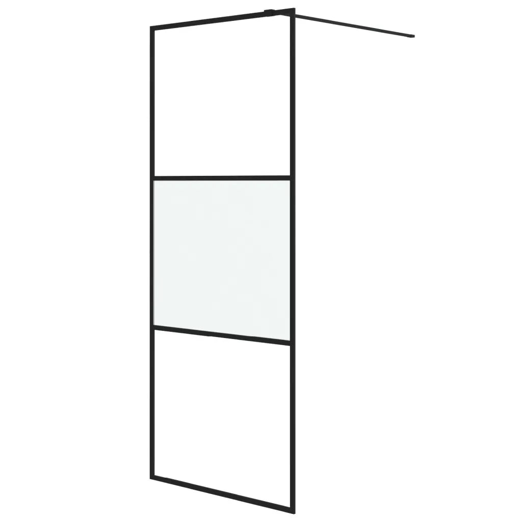 Parete Doccia Walk in 80x195 cm Vetro Semi Smerigliato ESG cod mxl 45661