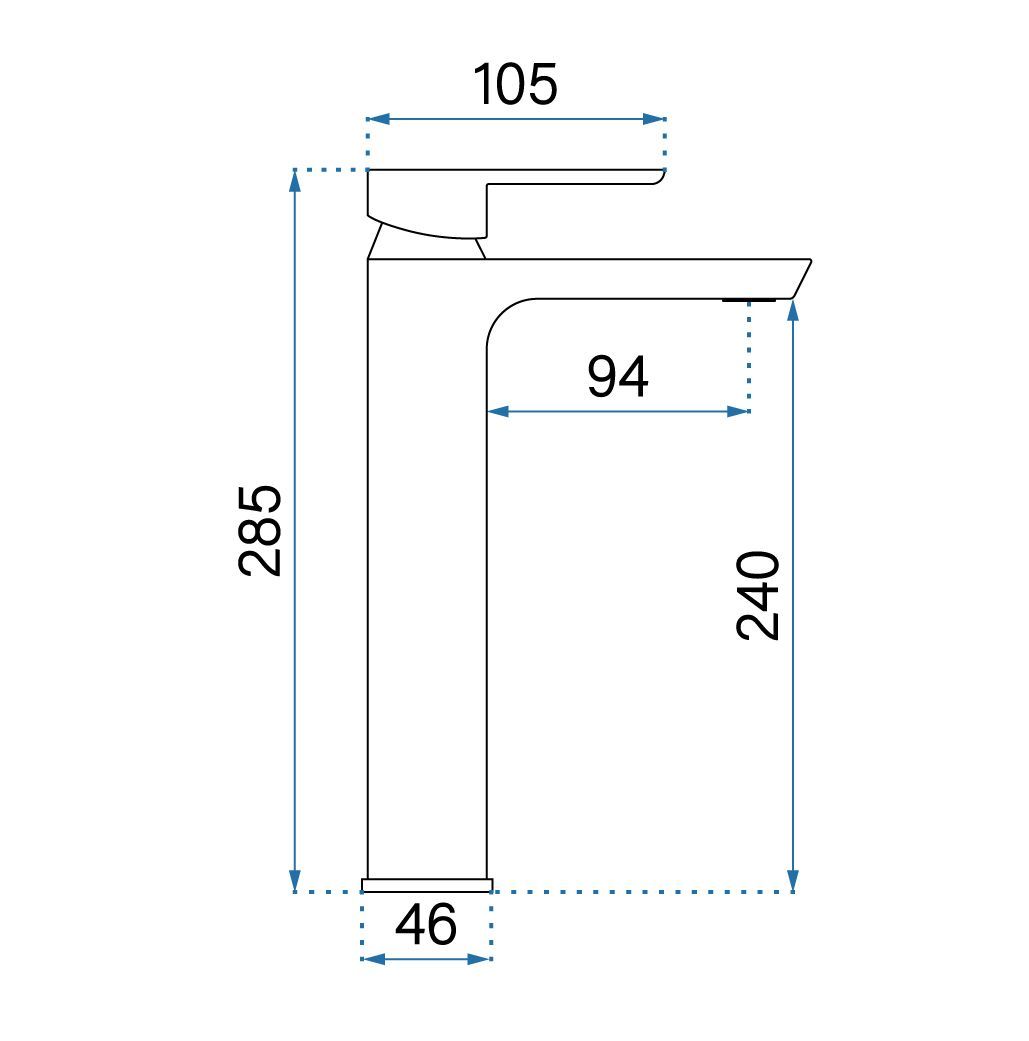 Rubinetto Da Lavabo Rea Argus Gold Brush High