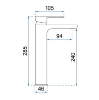 Rubinetto Da Lavabo Rea Argus Gold Brush High