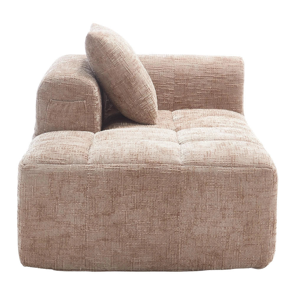 Chaise longue - Xylo - pronto uso con tasche laterali kaki