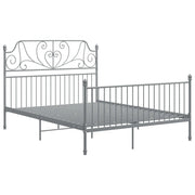 Giroletto-Struttura Letto Grigio in Metallo 160x200 cm 572658