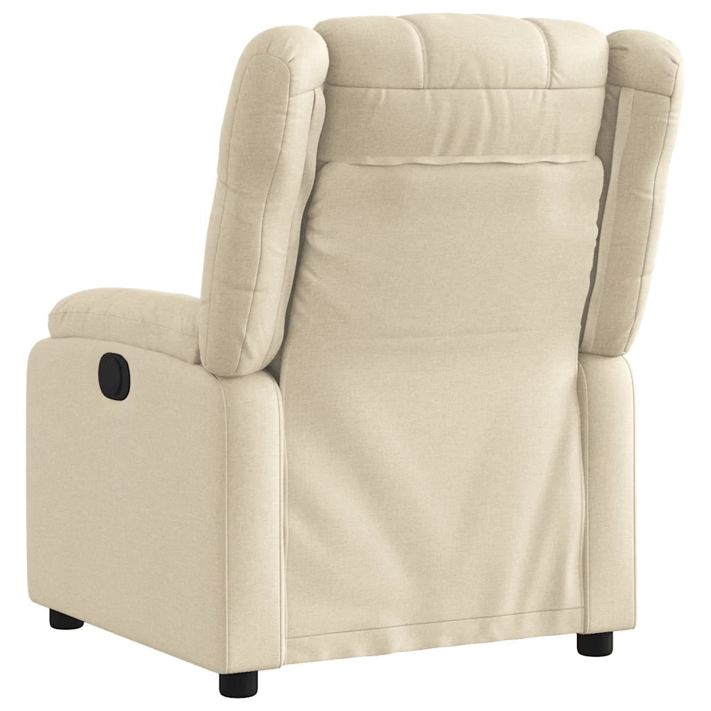 Poltrona Reclinabile in Tessuto Crema 373545